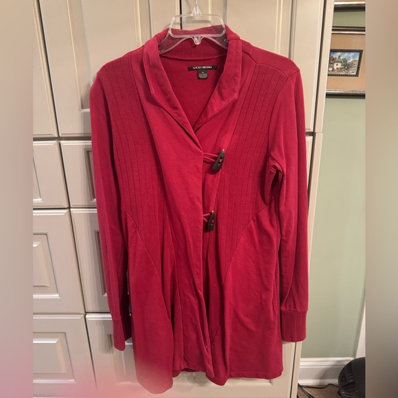 Lucky brand jacket size medium. Faux bone fasteners long sleeve with pockets - Picture 3 of 7